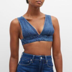 Triarchy Vista Denim Dark Indigo Bra Top NWT